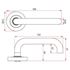Picture of SABRE Passage Lever on 53mm Rose H01 - Hollow
