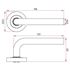 Picture of SABRE Passage Lever on 53mm Rose H02 - Hollow