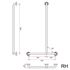 Picture of SABRE Shower Grab Rail - 1085X700 (Right Hand)