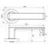 Picture of SABRE Privacy Lever on 53mm Rose S07 - Solid