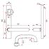 Picture of SABRE Narrow Plate Concealed Fix, Lever with Cylinder Hole