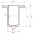 Picture of SABRE Top Hat Ferrule - 12mm