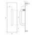 Picture of SABRE Pull Plate Concealed Fix - 100mm